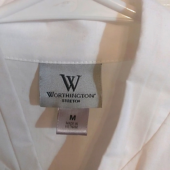 Worthington women's medium sleeveless 1/4 zip blouse (j8) - Picture 2 of 4